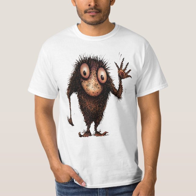 Roligt tecknadtroll tee shirt (Framsida)