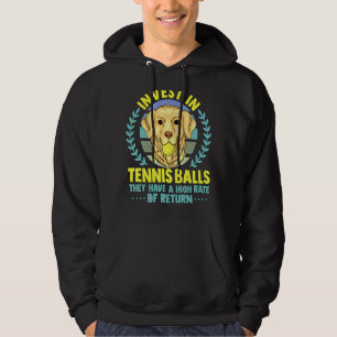 Roligt Tennis Coach Slogan Tennis Player Invest in Hoodie