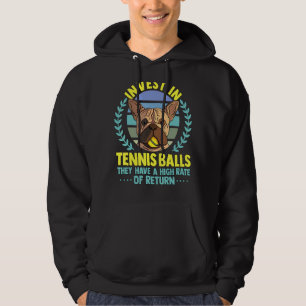 Roligt Tennis Coach Slogan Tennis Player Invest in Hoodie