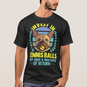 Roligt Tennis Coach Slogan Tennis Player Invest in T Shirt