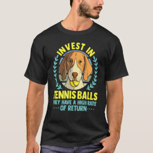 Roligt Tennis Coach Slogan Tennis Player Invest in T Shirt