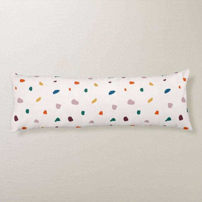 Roligt Terrazzo-utskriftsruta Kroppskudde (Baksidan)