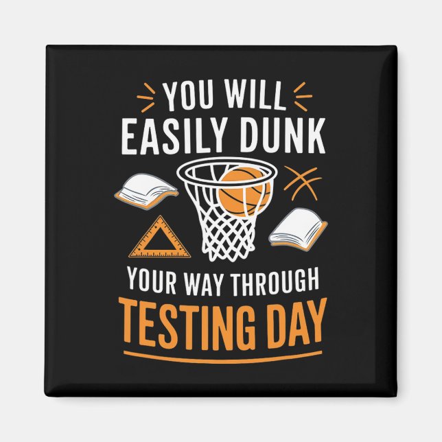 Roligt testdag lärare Sketll Dunk testdag te Magnet (Framsidan)