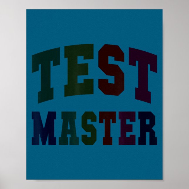 Roligt testmästare testdag lärarläge på elaF Poster (Framsidan)
