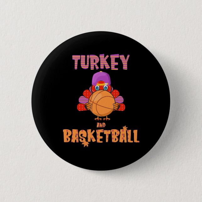 Roligt Thanksgiving Turkiet spelar basketboll Mana Knapp (Framsida)