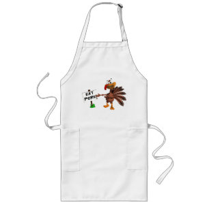 Roligt thanksgivingförkläde långt förkläde