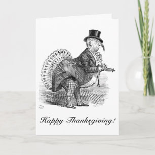 Roligt thanksgivingkort helgkort