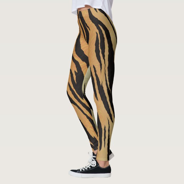 Roligt Tiger Rand Leggings (Vänster)