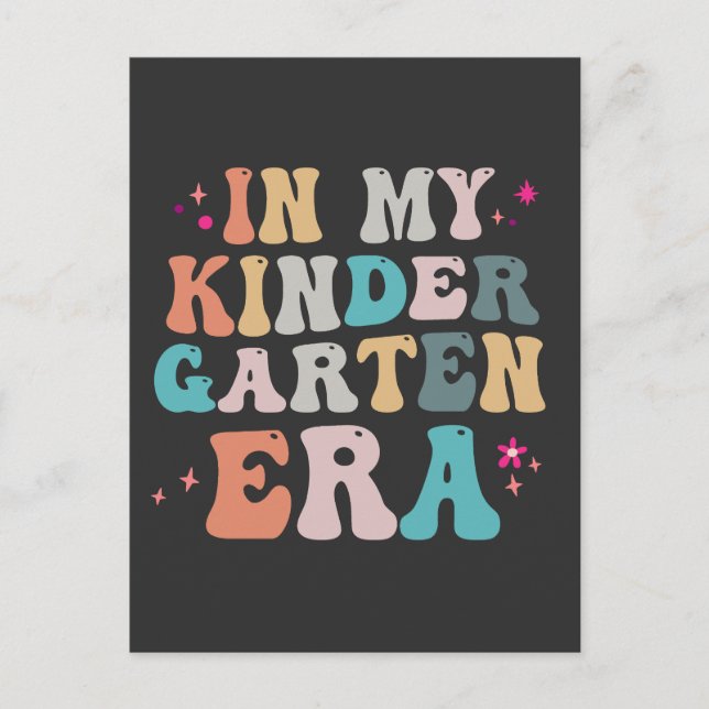 Roligt tillbaka till skolan i min förskoleålder pr vykort (Framsida)