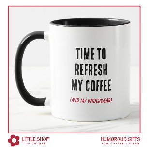 Roligt Tillfälle Att Fylla På Kaffe Typografi Mugg