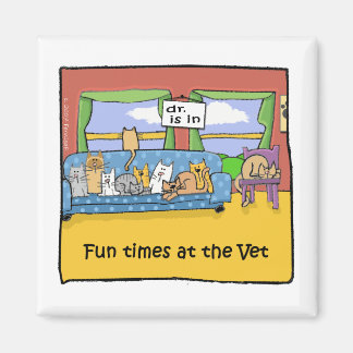 Roligt Times vid veterinären Magnet