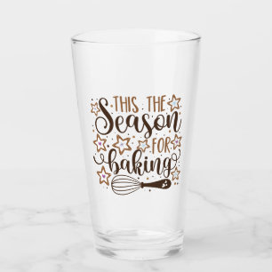 Roligt "Tis the Season of Baking Design Glaskopp