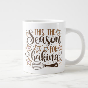 Roligt "Tis the Season of Baking Design Jumbo Mugg