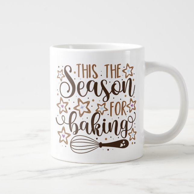 Roligt "Tis the Season of Baking Design Jumbo Mugg (Höger)