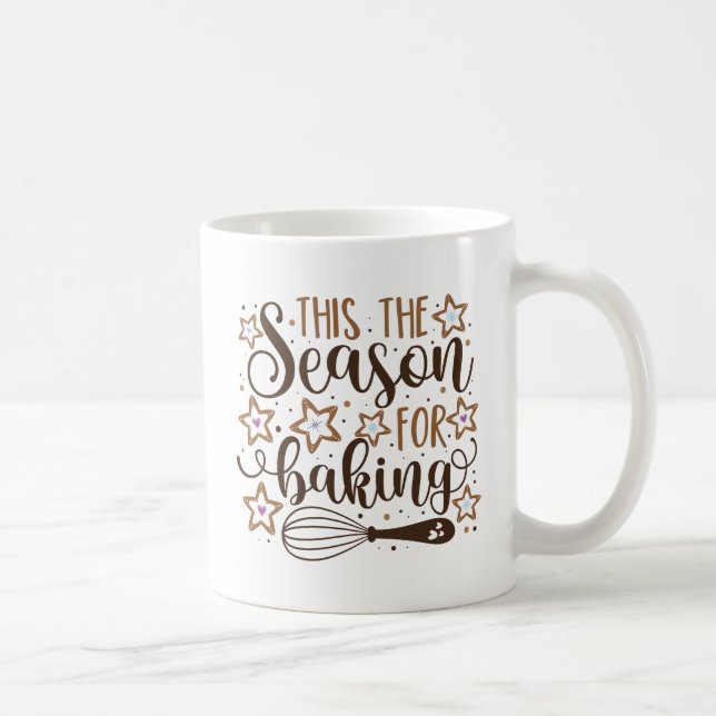 Roligt "Tis the Season of Baking Design Kaffemugg (Höger)