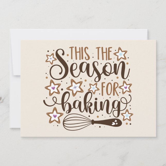 Roligt "Tis the Season of Baking Design Kort (Framsida)