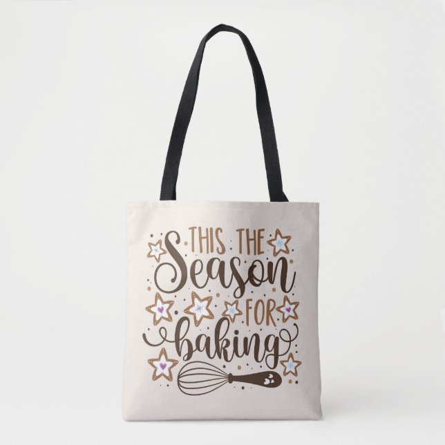 Roligt "Tis the Season of Baking Design Tygkasse (Framsida)
