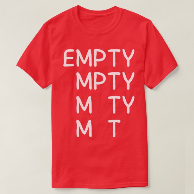 roligt tomt t shirt (Design framsida)