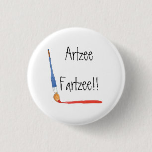 Roligt Toppen Cute Artzee Fartzee Artist Knapp