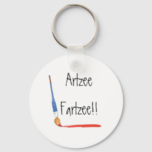 Roligt Toppen Cute Artzee Fartzee Artists Nyckelring