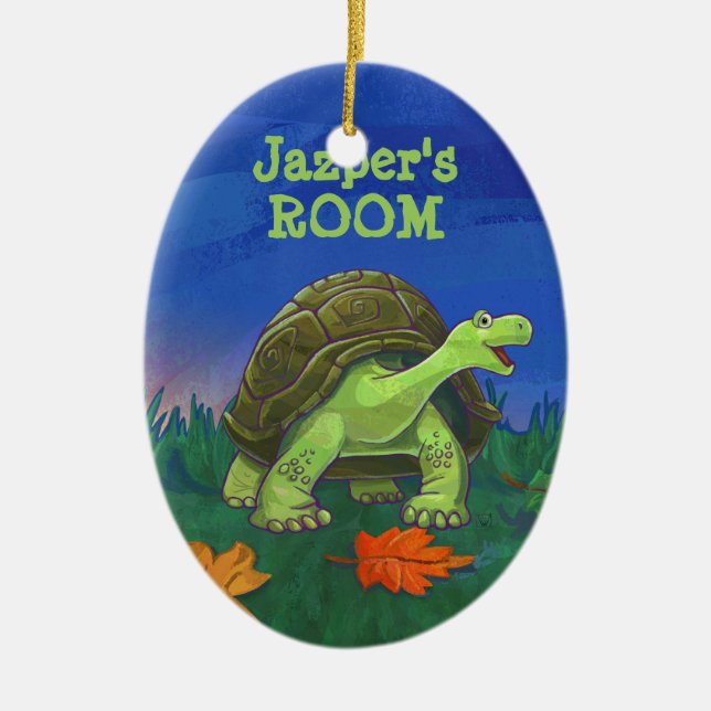 Roligt Tortoise Personlig Room Ornament (Framsidan)