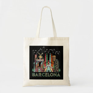 Roligt Travel Spain Barcelona Vacation Gift Design Tygkasse
