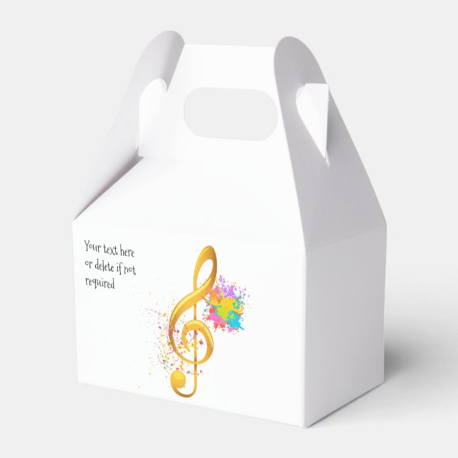 Roligt Treble Clef-musikanteckning. Redigerbar tex Presentaskar (Framsidan Sidan)