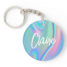 Roligt Trendig Faux Iridescent Personlig med Namn