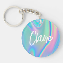 Roligt Trendig Faux Iridescent Personlig med Namn