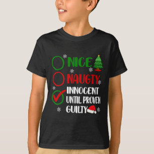 Roligt Trevlig Busig Osculdig Jul Xmas Vuxna T Shirt