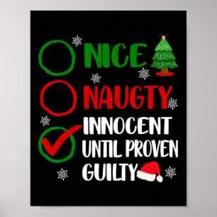 Roligt Trevligt Busigt Osculdig Jul Xmas Vuxna Jag Poster
