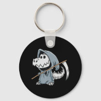 Roligt TRex Skeleton Dino Grim Reaper Dinosaur Hal