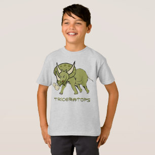 Roligt Triceratops Dino T Shirt