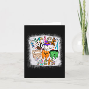 Roligt Trick Or Teeth Tandläkare Istant Tandläkare Kort