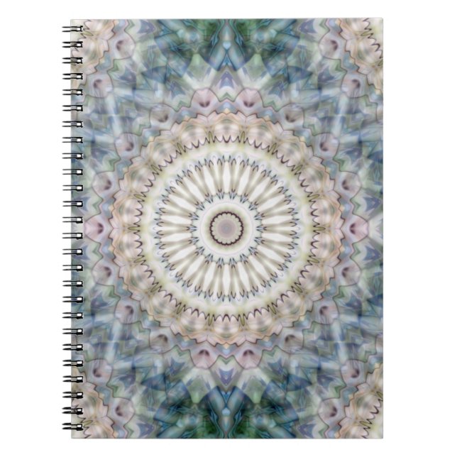 Roligt Trippy Hippy Psychedelic Fractal Kaleidosco Anteckningsbok (Framsidan)