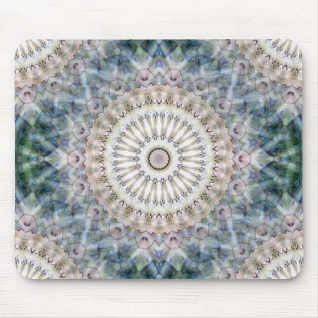 Roligt Trippy Hippy Psychedelic Fractal Kaleidosco Musmatta (Framsidan)
