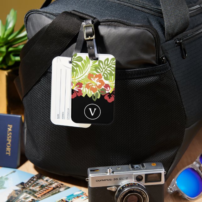 Roligt Tropical Stil Bagagebricka (Framsida & Baksida)