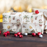Roligt Tropiska Personligen Jul Presentpapper<br><div class="desc">Ta med en stänk av tropisk roligt till julhelgen med vår Roligt Tropisk jultomte Personlig Papper! Den här viskdesignen har en fin blandning av helgdag-ikoner som är avsedda för en strandfågel, inklusive tomten i solglasögon, sportar i snögubbar, handflatan träd som är förtrollade med fräckt dekoration och gingerkakor som njuter av...</div>