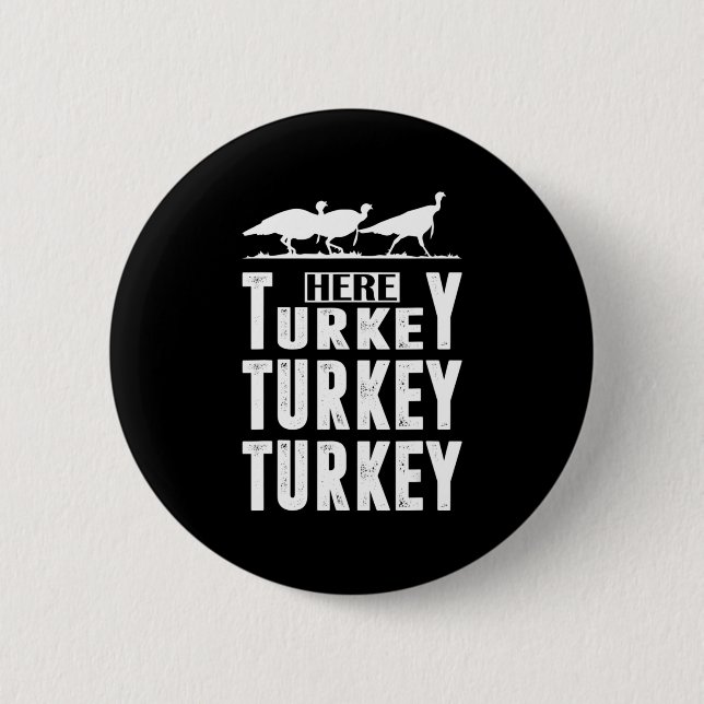 Roligt Turkiet Hunter Gift med Turkiet Knapp (Framsida)