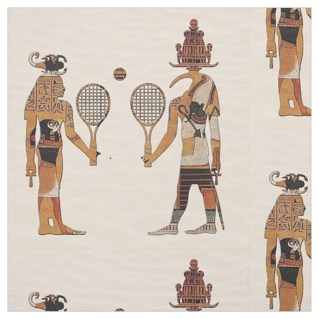 Roligt tyg för forntida egyptengudtennis (Provkarta)