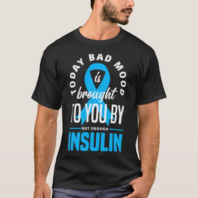 Roligt Typ 1 diabetes T1D Roligt Diabetes för anfa T Shirt (Framsida)