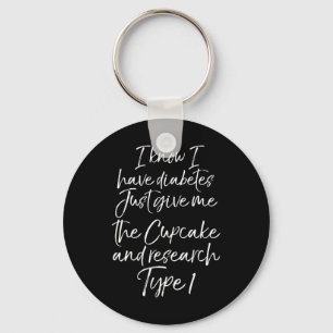 Roligt Typ 1 Diabetesoffert Cute Diabetic Gift for Nyckelring
