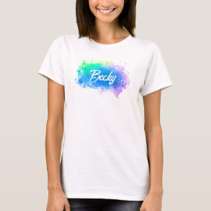 Roligt - typografi - bakgrunden Klistra in blotch T Shirt
