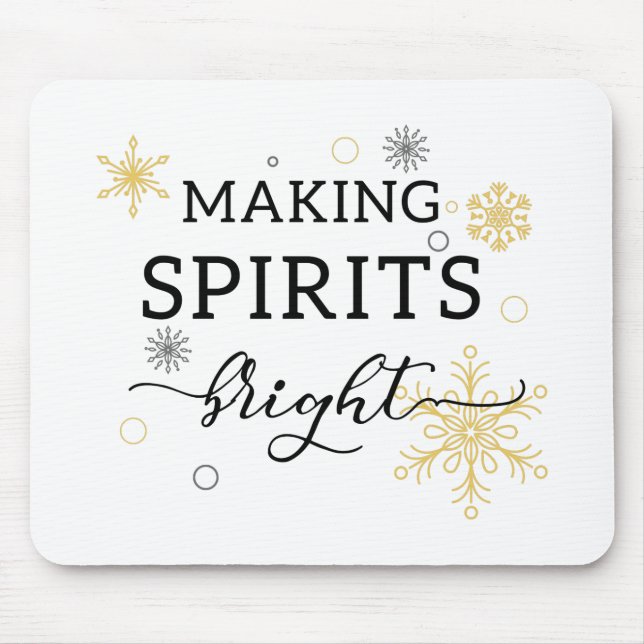 Roligt Typografi - jul Musmatta (Framsidan)