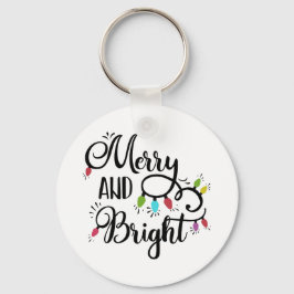 Roligt Typografi - jul Nyckelring