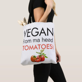 Roligt Typografi Vegan from Morsa Head Tomates Tygkasse