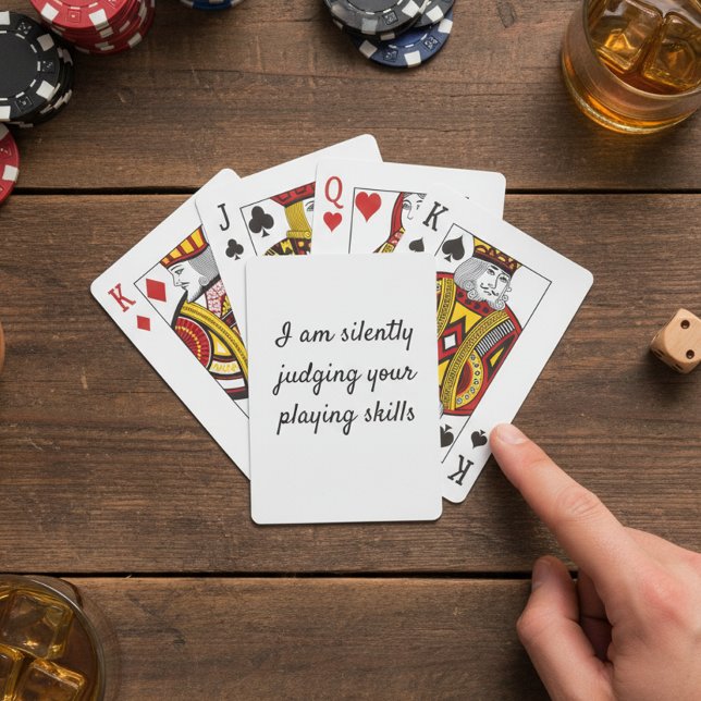Roligt Tyst Domande dina Spelkunskaper Casinokort (Skapare uppladdad)