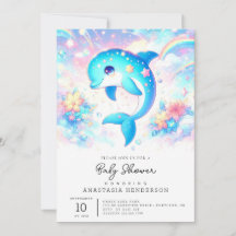 Roligt under Sea Dolphin Baby Shower