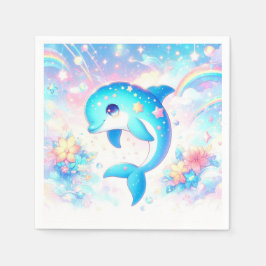 Roligt under Sea Dolphin Baby Shower Pappersservett