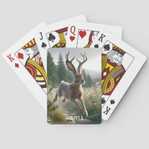 Roligt Underbar American Jackalope Casinokort